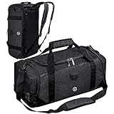 Bosiduスポーツバッグ メンズ ダッフルバッグ メンズ ボストンバッグ ジムバック リュック型可能 3way 旅行バッグ シューズ収納 大容量 防水 軽量 乾湿分離 アウトドア ユニセックス 人気 ブラックブラック