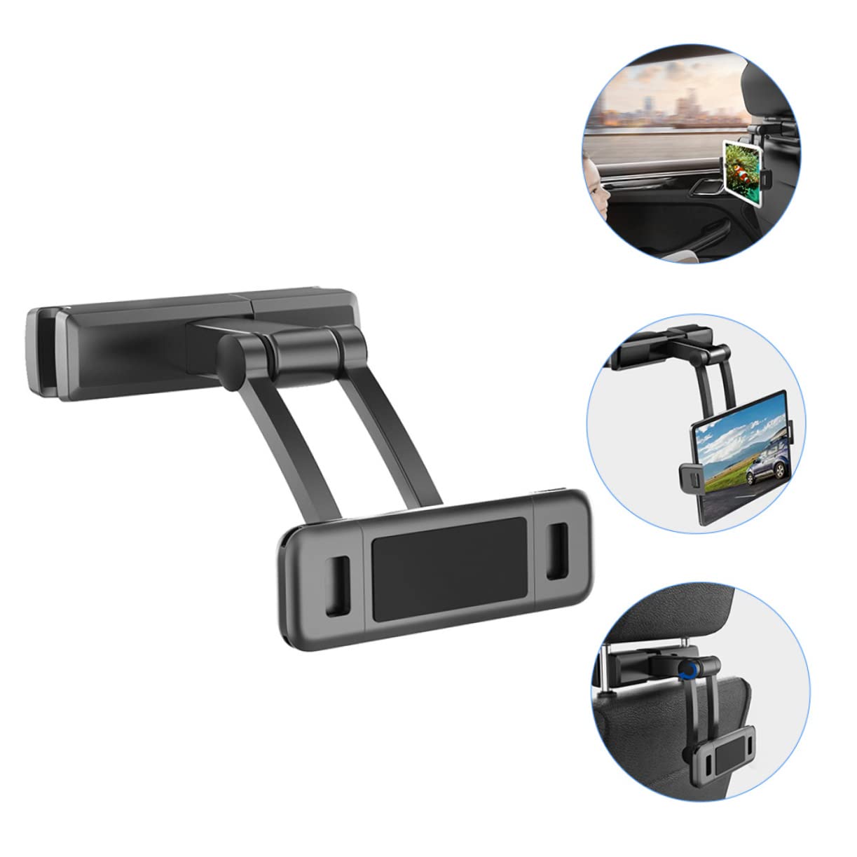 DOITOOL Car Tablet Mount Headrest Tablet Holder Phone Holder for Cars Plastic Non-Slip Easy to Install