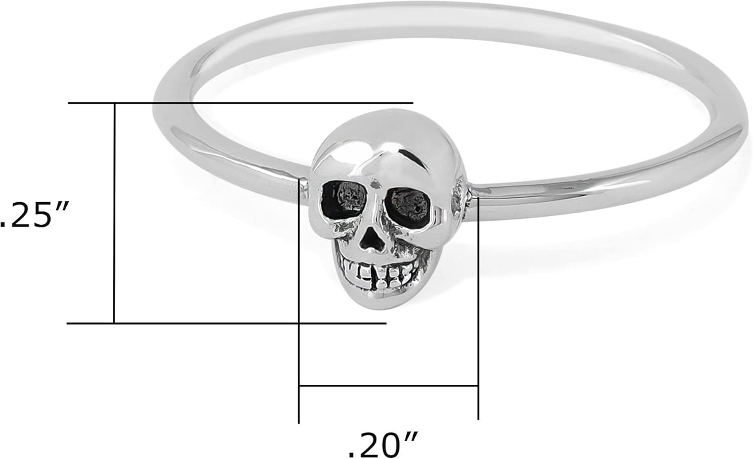 Boma Jewelry Sterling Silver Skull Ring