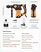 VEVOR 1 Inch SDS-Plus Rotary Hammer Drill, 8 Amp Corded Drills, Heavy Duty Chipping Hammers w/Safety Clutch, Electric Demolition Hammers, Taladro Rotomartillo, Power Tool For Concrete