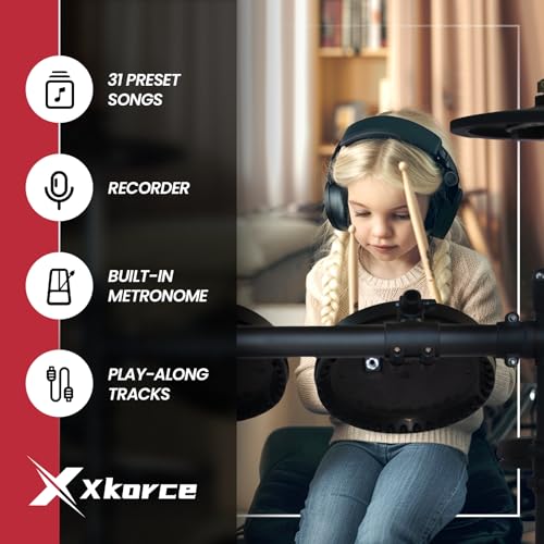 Xkorce MX100 Electronic Drum Set Electric Drum Kit thumb #3