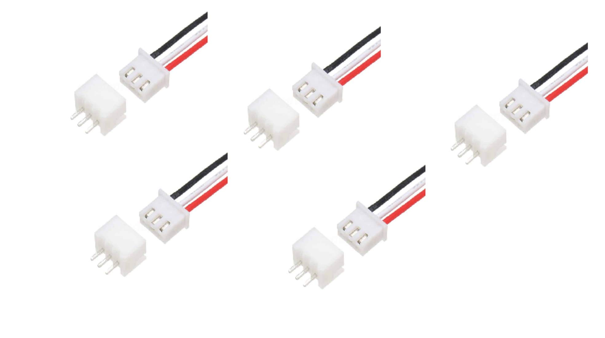 Technical Hut 5 pair Male Female JST XH 2.54 3-Pin Connector Set (B08S34M74F) Amazon Price History, Amazon Price Tracker