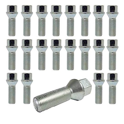 20 Boulons écrous 19 be pop renault clio i clio iI, clio iII, iV clio v6 phase 1, clio v6 phase 2, clio iI kangoo i espace kangoo laguna megane modus r11 r21 r21 4 x 4, safrane, scenic r5 scenic rX4 thalia twingo wind kegelbund m12 x 1,5 longueur : 28 mm