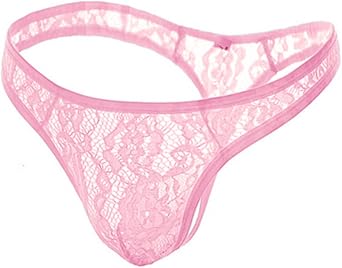Mens Exotic Underwear Briefs Mens Low Rise Lace Sexy Triangle Pants Transparent Erotic Gay Thong Gay Briefs
