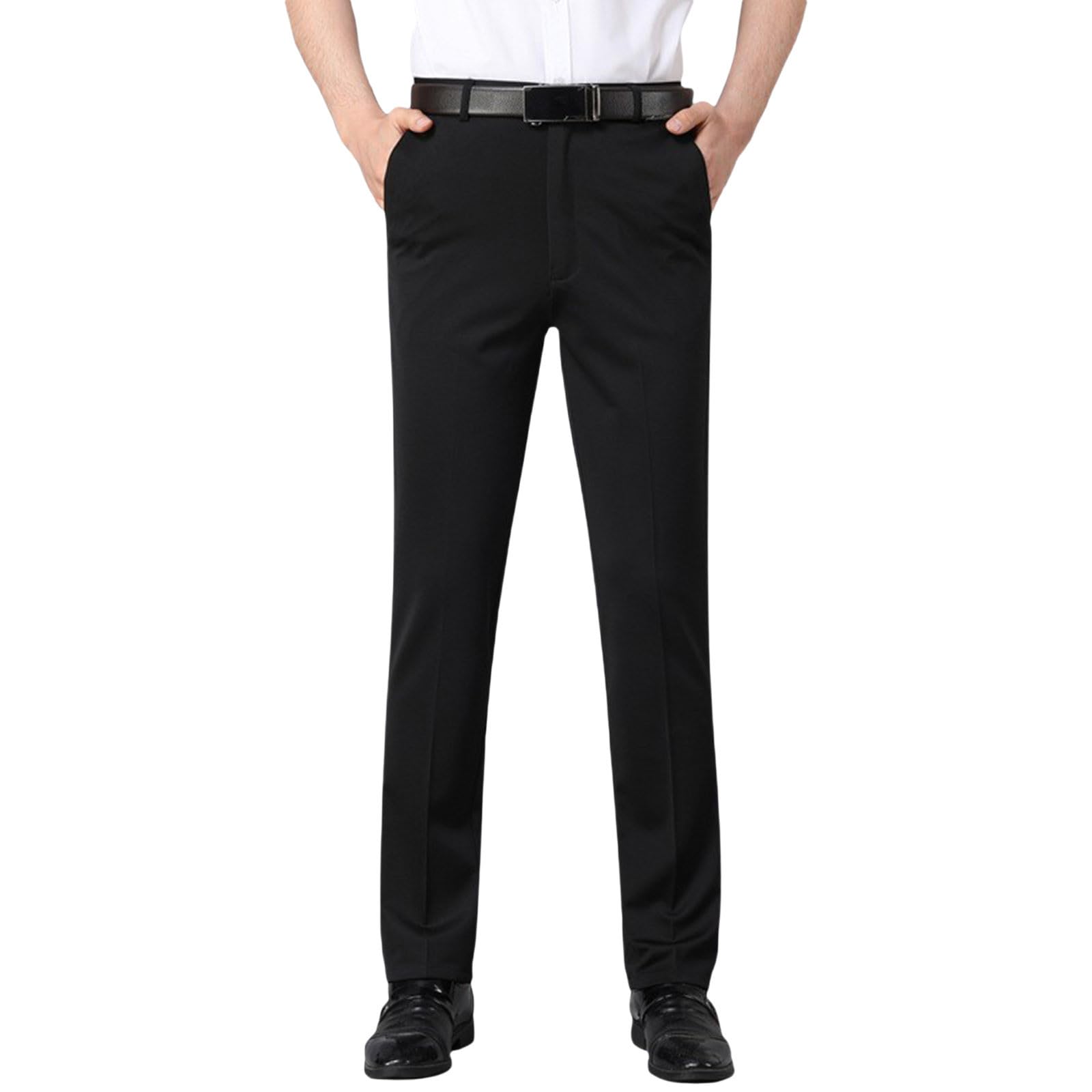 Dress Pants for Men Casual Fashion Straight Business Work Pant Summer Autumn Lightweight Stretch Suit Long Pants