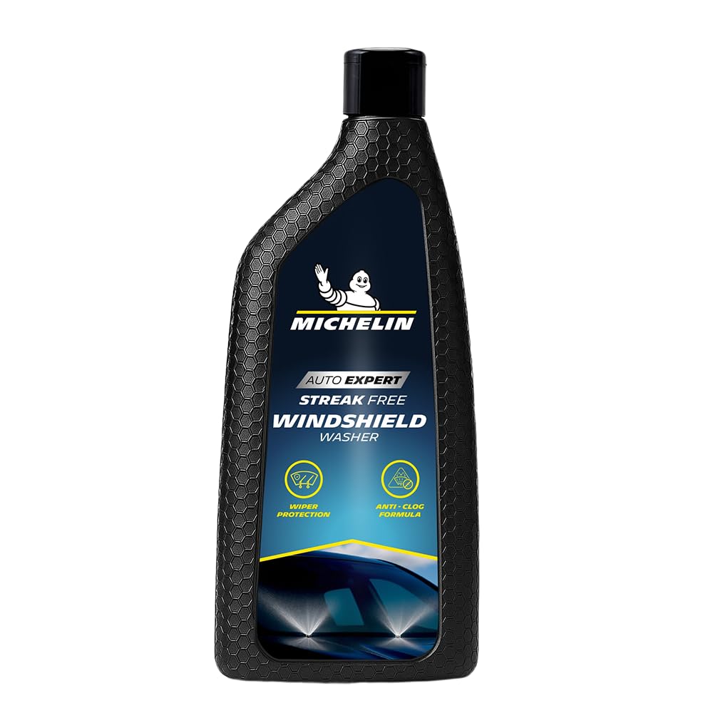 Michelin Windshield Washer Fluid Concentrate 500ml | Streak-Free Clarity & Quick Drying | Super Concentrated 1:100 Formula | Removes Dirt, Bugs & Water Spots | Safe on Wiper Blades & Car Glass