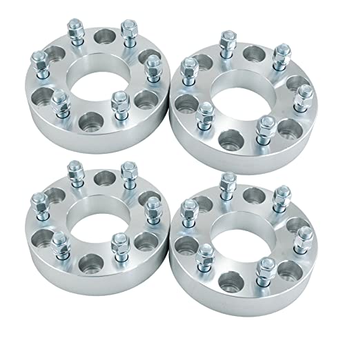 Hex Autoparts 4pcs 1.5" 6x5.5 to 6x135mm Wheel Spacers Adapters 78mm Compatible with Chevy GMC Ford 6 Lug