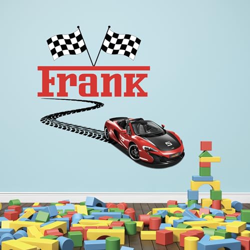 Vinilo Decorativo Supercar Personalizado para Niños miniatura 1