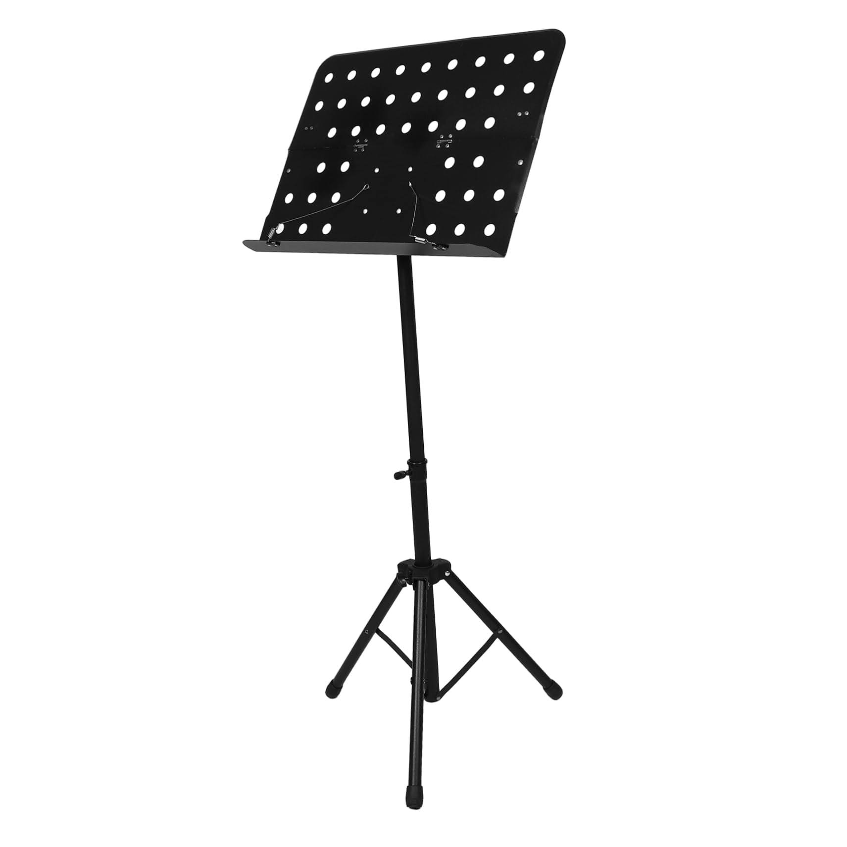 Schwarzer Faltbarer Notenständer für Klavier und Instrumente | Zusammenklappbar, Höhenverstellbar, für Bühne und Reisen, Kunststoff und Eisen, Musiker Sowie Musikliebhaber