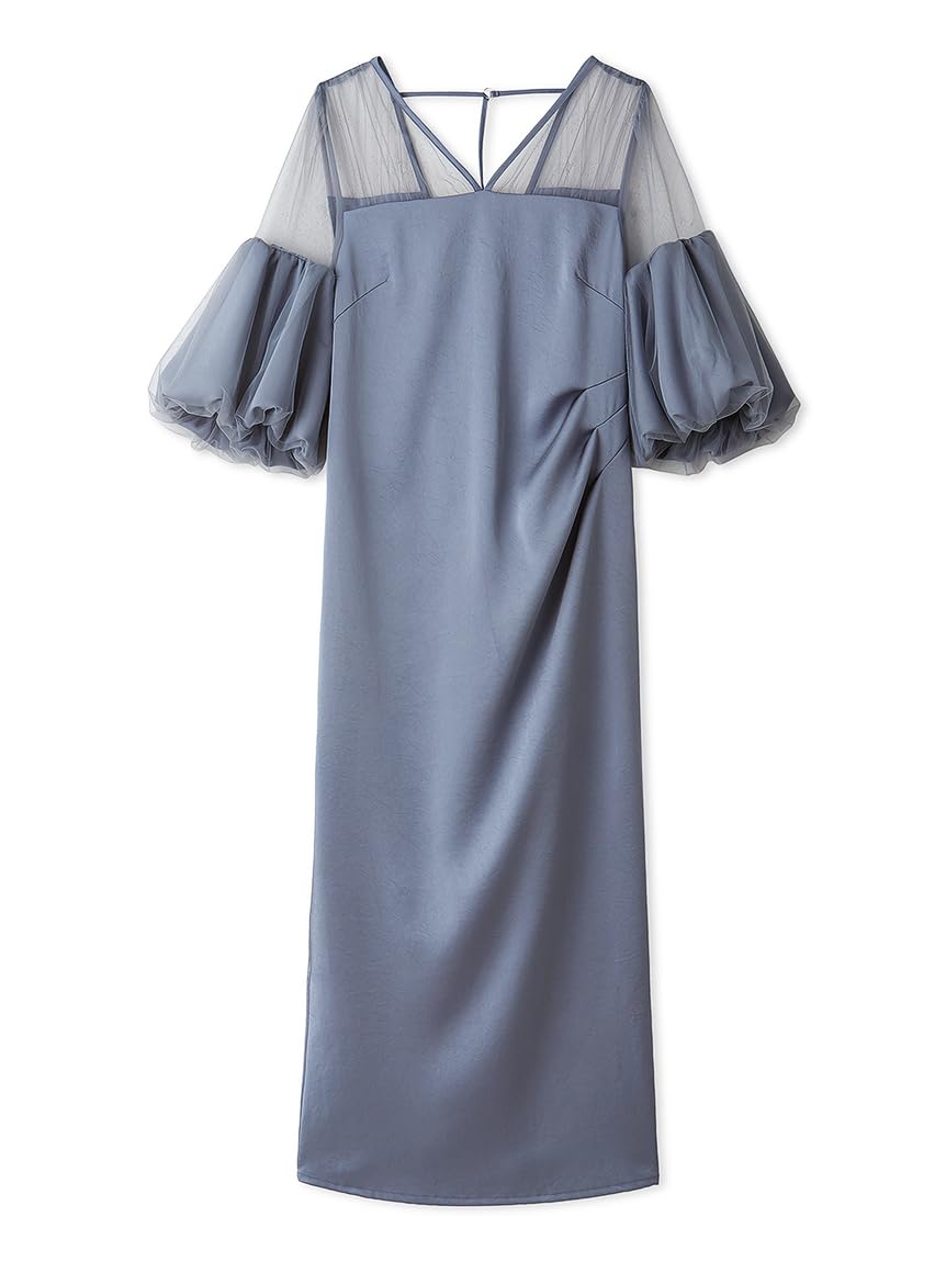 Amazon.co.jp: [フレイ アイディー] チュールコンビパフスリーブ