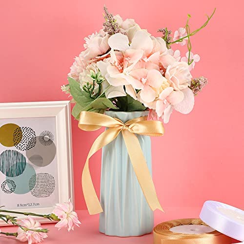 Senngo 3 Rolls Graduation Ribbon Class of 2025 Double Face Satin Ribbon 1/2 Inch 25 Yards Satin Ribbons for Graduated DIY Bows Party Decoration Wedding Wreath Crafts Making(White, Navy Blue, Gold)