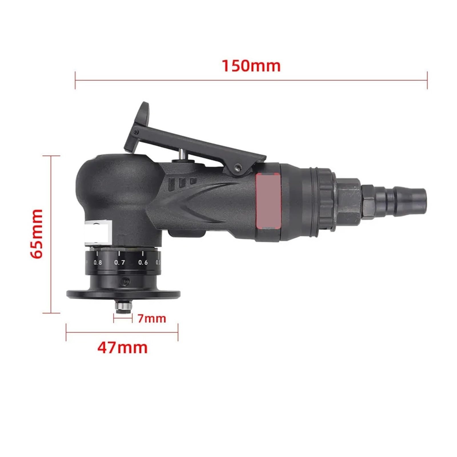 Kit marteau pneumatique, Pistolet à chanfreiner pneumatique, outil de chanfreinage, machine biseauter air comprimé for 30 000 tr/min(10pcs R heads)