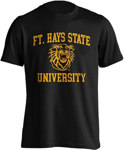 Miniatura 152 de Sport Your Gear NCAA Camiseta de manga corta retro con licencia oficial de aspecto desgastado para el día del juego, camiseta de espíritu deportivo