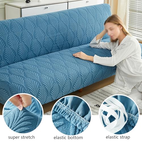 Housse de canapé futon extensible pour un salon chaleureux et protégé - 7