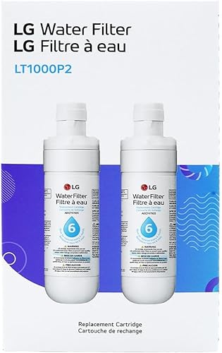 Vista 12 de LG LT1000P - Filtro de agua para refrigerador de repuesto de capacidad de 6 meses/200 galones (NSF42, NSF53 y NSF401) ADQ74793501, ADQ75795105