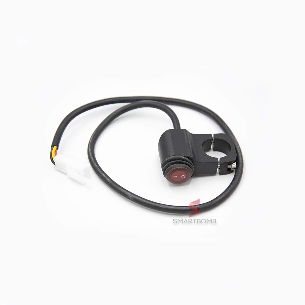 Cablaggio moto 3 modalità luce faretti supplementari + pulsante IP67 + Fusibile Universale