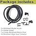 Front Windshield Washer Nozzles Kit replacement for 08-11 Ford Focus 07-11 Ford Edge 07-10 Lincoln MKX Washer Jet and Fluid Hose with Connector Replaces OEM # 7T4Z-17603-A 8S4Z-17603-AA,8S4Z17603AA