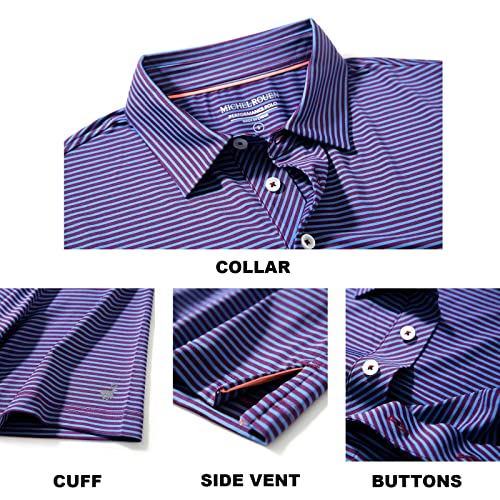 Golf Shirts For Men Dry Fit Moisture Wicking Casual Sport Short Sleeve Mens Golf Polo Shirts #TOP3