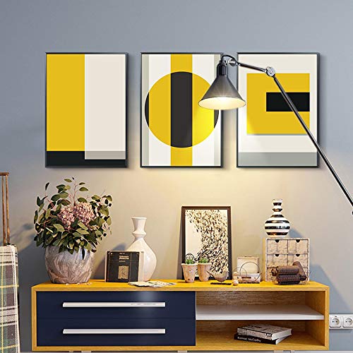 Impression sur toile moderne pour rafraîchir un mur vide salon affiche jaune 60x90