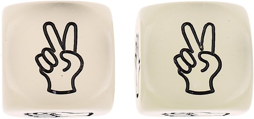 ATORSE® 2X Funny Finger Guessing Game Dice Rock Paper Scissors Game Toys Party Games