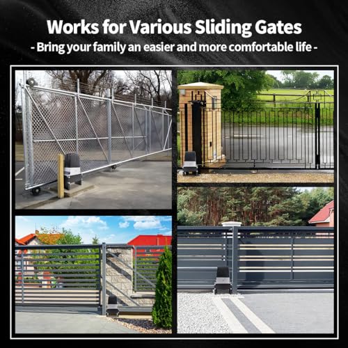 Image of TOPENS DKC2000S Solar Sliding Gate Opener Chain Drive