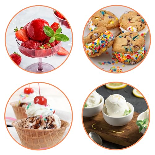 Nostalgia Electric Ice Cream Maker – Parlor Style, Old Fashioned Soft Serve Ice Cream Machine Makes Frozen Yogurt or Gelato in Minutes - Fun Kitchen Appliance – White - 4 Quart