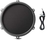 Alesis Nitro 8 Inch Single-Zone Mesh Tom Pad and Silverline Audio 10ft Trigger Cable Bundle (No Mount and Cable Only)