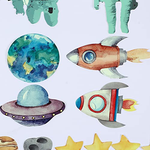 Set de vinilos decorativos espaciales luminosos para pared miniatura 6