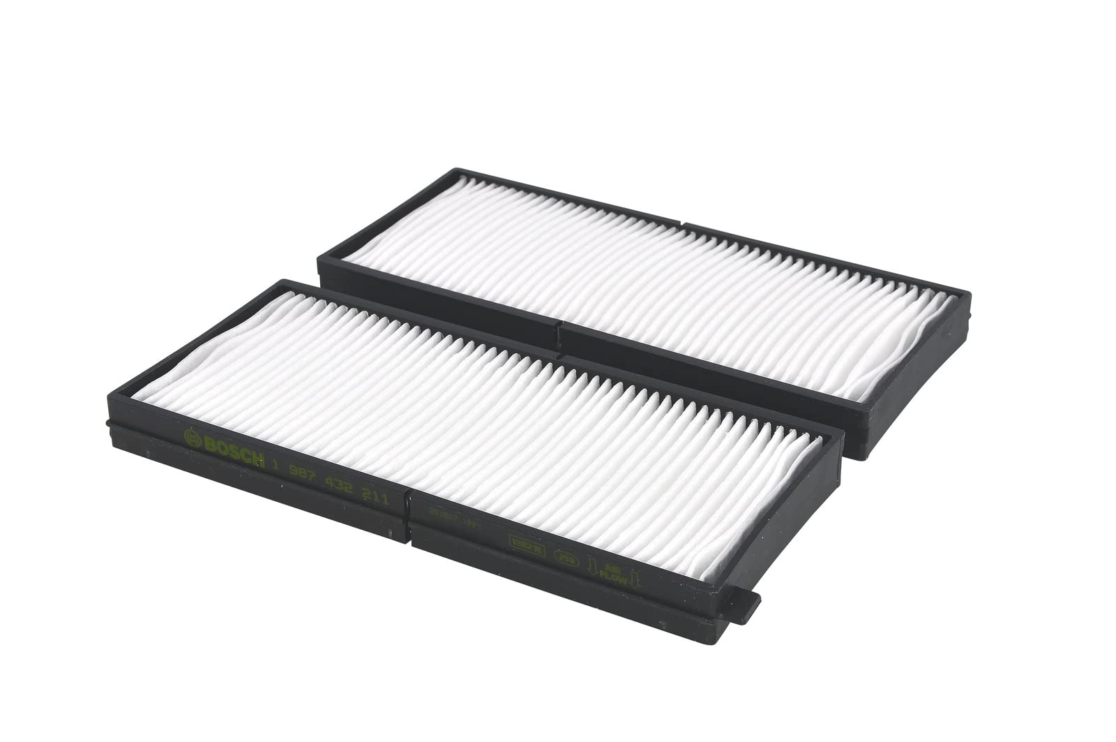 BOSCH Filtro de habitáculo 1 987 432 211 Filtro de partículas Altura: 20 Ancho: 105 Longitud: 239 Compatible con KIA SHUMA FB SHUMA II FB SHUMA II Sedán FB