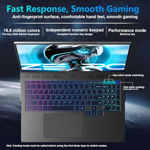 Image of PCONLINE Customized Laptop, Made with Thunderobot Zero 16 Pro RTX 5070 Ti Gaming Laptop, 16 inch QHD+ 360Hz, Ultra 9 275HX, 32GB / 64GB DDR5 RAM, 1TB / 4TB PCIe SSD, Per-Key RGB, HD Camera, Win 11 Pro
