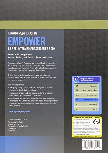 Empower. B1. Pre-intemediate. Student's book. per
