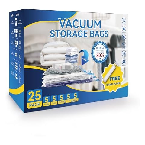 Simple Deluxe 25 Pack Vacuum Storage Bags Cover