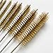 Tuofchyi 8Pcs Brass Wire Tube Cleaning Brush Set 12inch Long Handle Bristle Tube Brush Metal Pipe Cleaner Bore Brush for Auto Parts, Tubes, Bottle, Glass (6, 8, 10, 12, 14, 16, 20, 25mm)