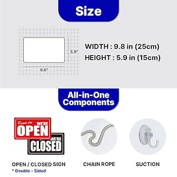 Amazon | Open Closed Sign (03. Vintage Block)オープン