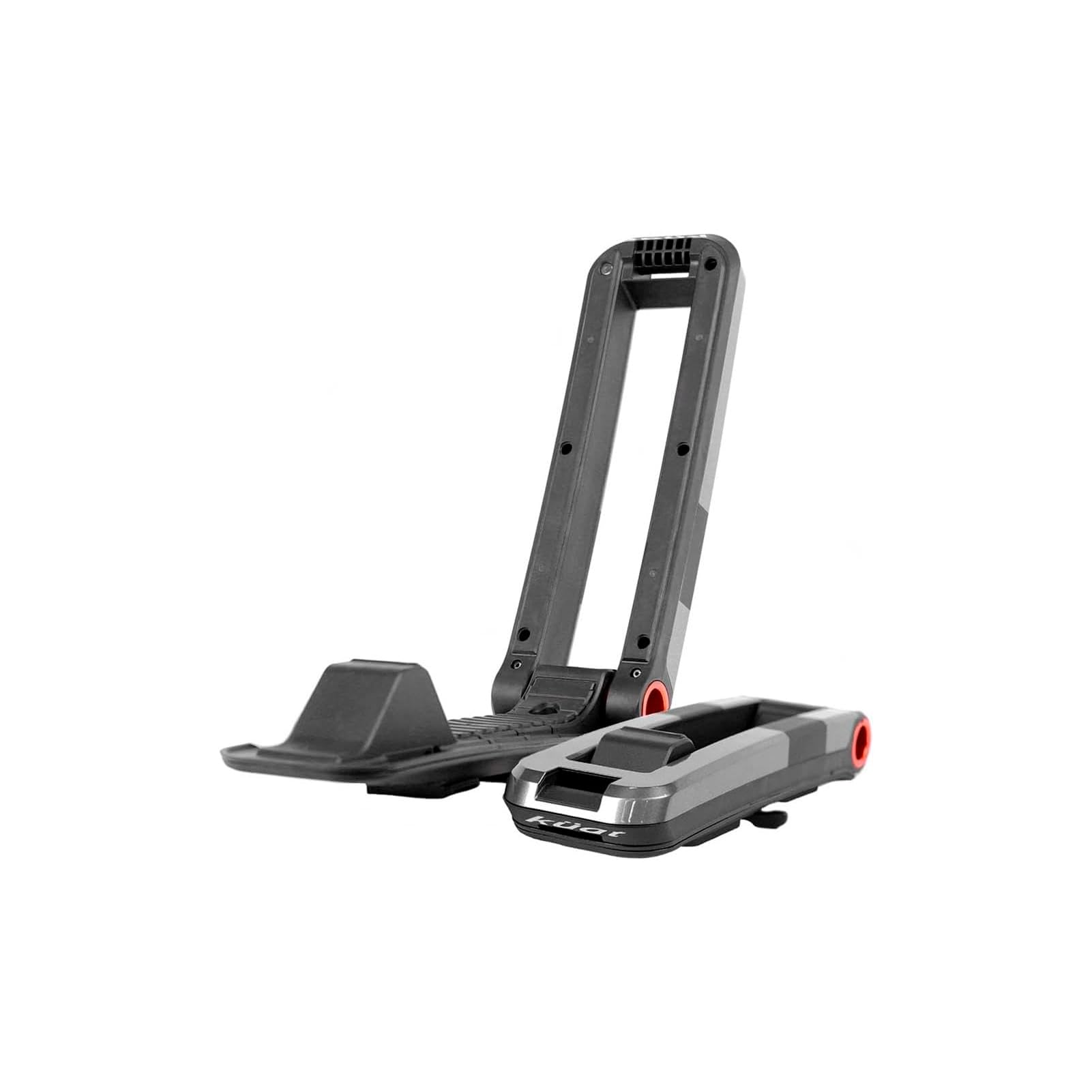 KUAT Class 4 V2 Folding J-Style Kayak Hauling Rack | Durable Rubber-Protected Universal Car SUV Rooftop Crossbar Mounted Boat Transportation System - Gray