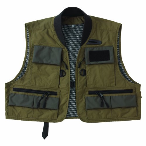 Caddis Men's Green Natural Breathable Wader Fishing Vest