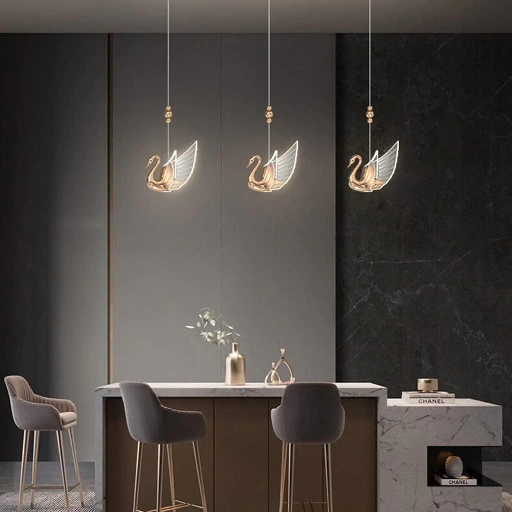 Harold Electricals Home Decorative Swan Hanging Pendant Light for Bedroom, Living Room, Cafe, Kitchen Island, Balcony with Inbuld LED Chip - Pack of 3 (B0BB7QP3QM) Amazon Price History, Amazon Price Tracker
