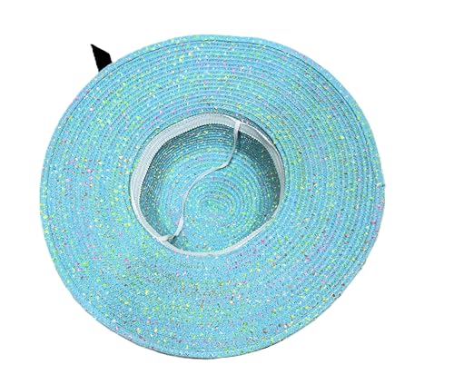 Image of Summer Medium Brim Floppy Beach Straw Hats for Women