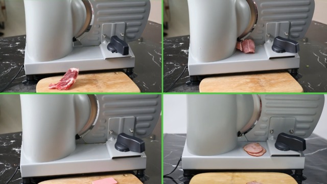 OSTBA スライサー SL518-1 シルバー Ostba Meat Slicer Electric Deli Slicer Machine 7.5