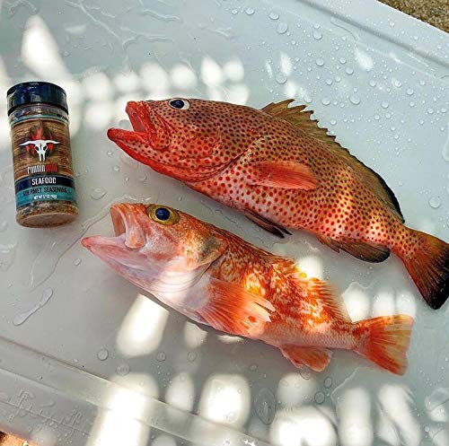Image of Fish Seasoning | Premium Seafood seasoning w /gourmet spices and natural lemon flavor | Runnin' Wild Foods, 5.7 ounces