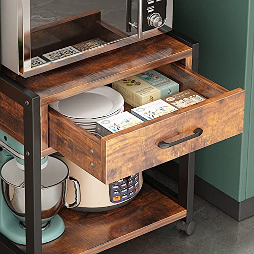 YQ-FUNLIS-3-Tier-Movable-Printer-Stand-with-Storage-Home-Office-Printer-Stand-with-Drawer-Rolling-Filing-Cabinet-Printer-Cart-for-KitchenRetro