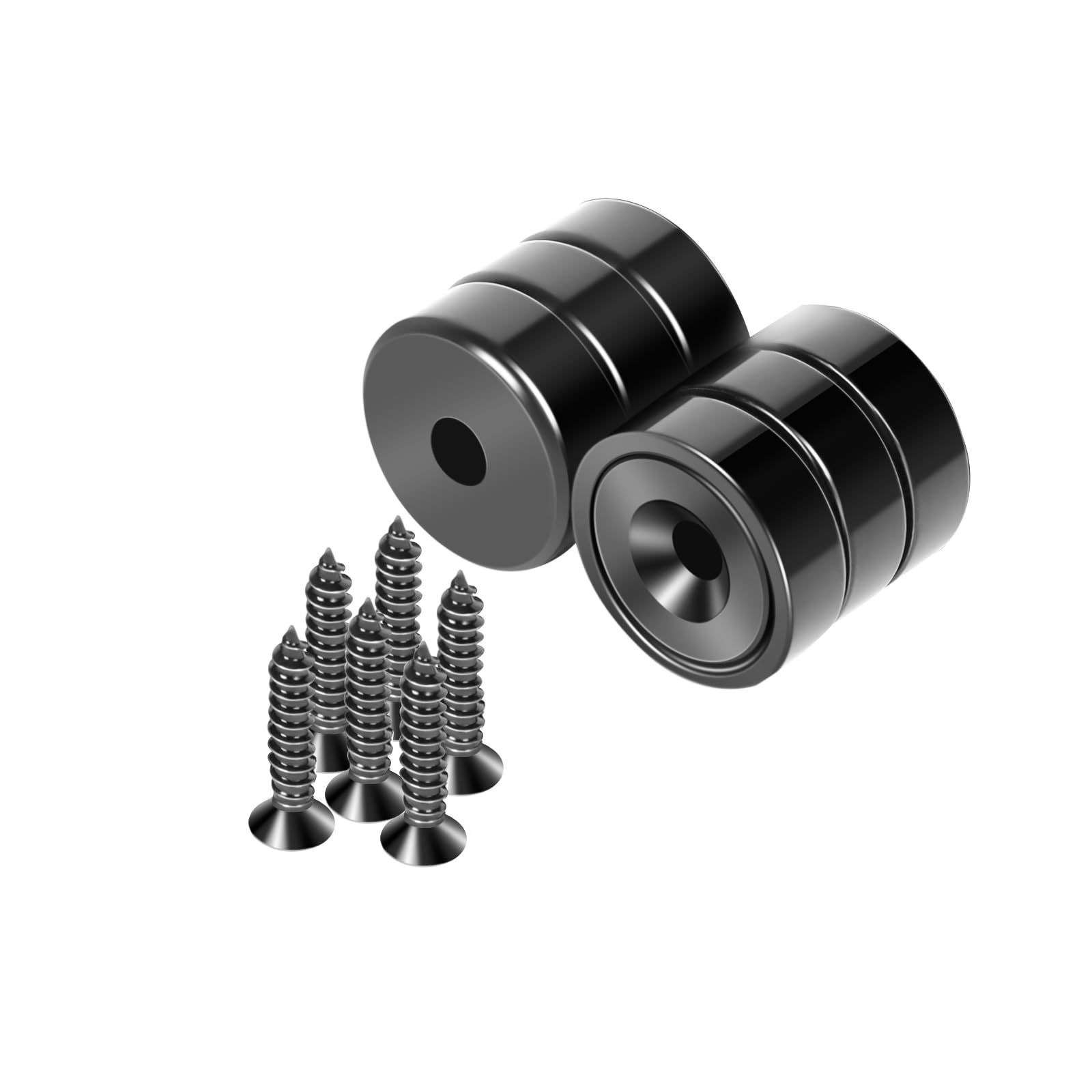 Neosmuk Magnets with Screws,22lbs+ Heavy Duty Rare Earth Neodymium Mounting Magnets with Holes, Countersunk Round Disc Industrial Magnets for Wall Mounting, 10 Pack — Amazon image 11