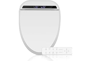 Badeaux Electric Bidet Toilet Seat with Self-Cleaning Nozzle