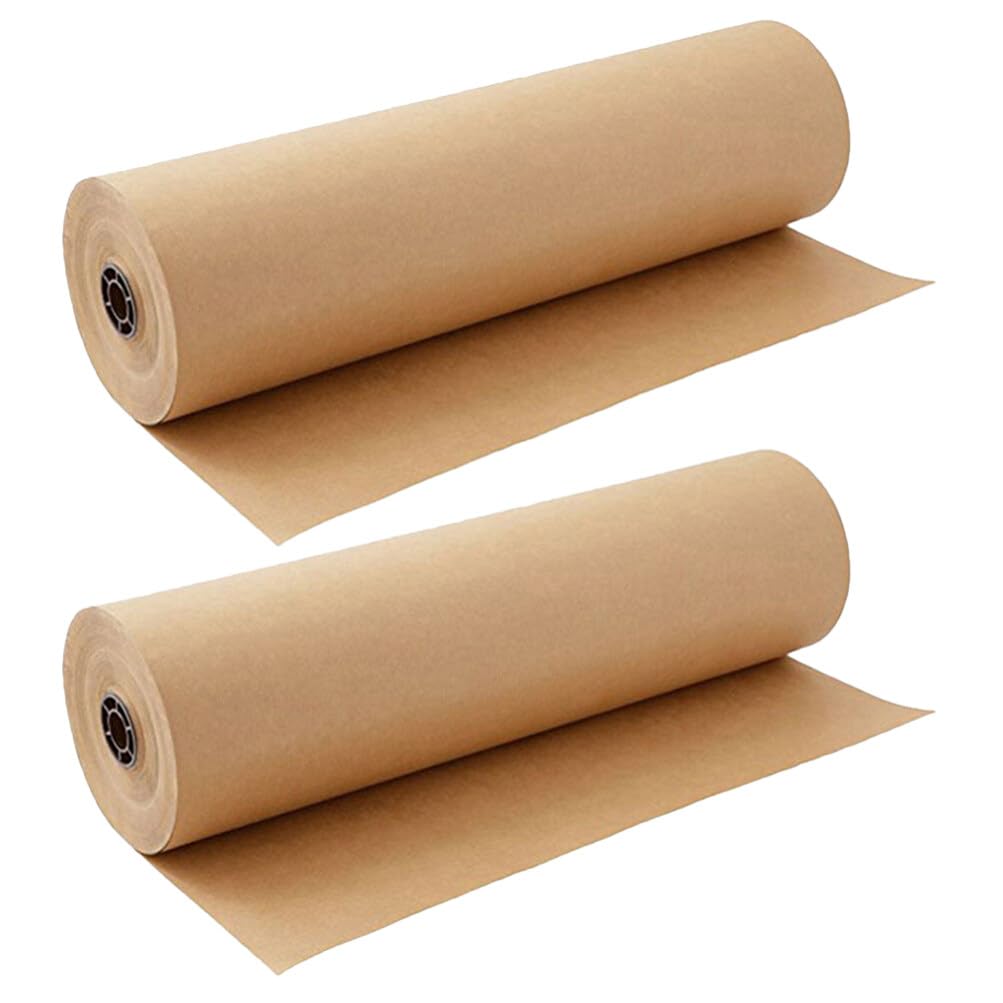 OHPHCALL 2rollen Kraft Geschenkpapier für Blumengeschenke und Bastelprojekte Geschenkpapierbögen für Feste und Geburtstage Verpackungspapier für Diverse Präsente