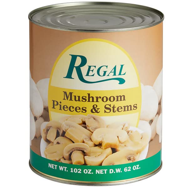 Mushroom Pieces & Stems - #10 Can - 6/Case