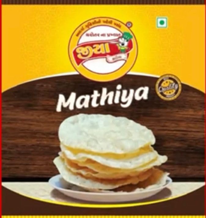 JIYA Mathiya Traditional Indian Crispy Snack, Authentic Gujarati Style Crunchy and Spicy Delicacy Perfect for Festive Treats, Tea Time and Anytime Snacking (500g Pack) JIYA Mathiya Traditional Indian Crispy Snack, Authentic Gujarati Style Crunchy and Spicy Delicacy Perfect for Festive Treats, Tea Time and Anytime Snacking (500g Pack)