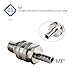 OneBom Quick Disconnect Set, Beer Brewing Connector Kit Stainless Steel, Easy Connect & Clean, No Leak for Ball Valve & Mash Tun (1/2'' MPT Male + Barb Female)