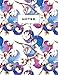 Cornell Notes Notebook: Note Taking with College Ruled Lines, Index and Numbered Pages, Floral Print