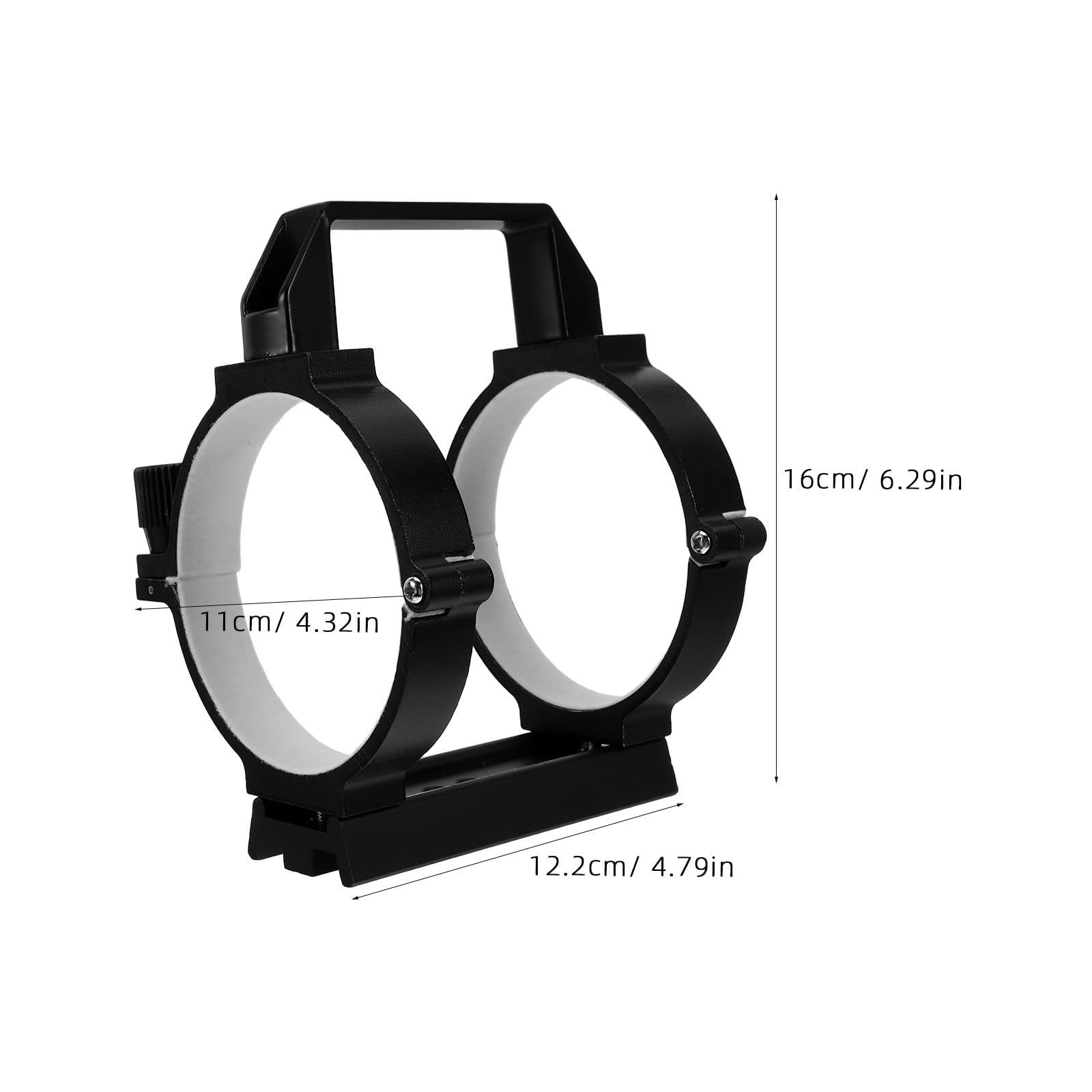 jojofuny Pince de Fixation en Métal pour Tube Astronomique Filetage M6 et 1/4, Design Ergonomique pour Observation Lunaire et Astronomie