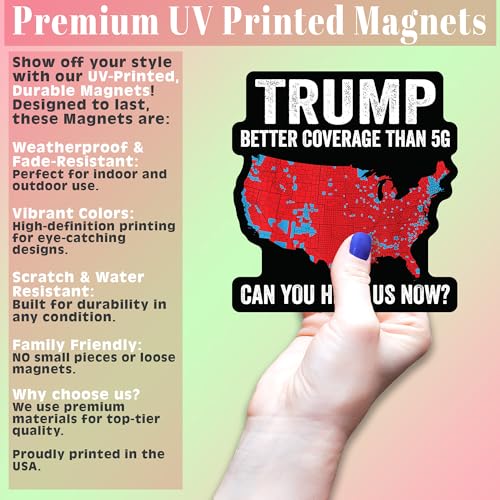 Imán decorativo Trump 5 pulgadas con diseño político conservador miniatura 3
